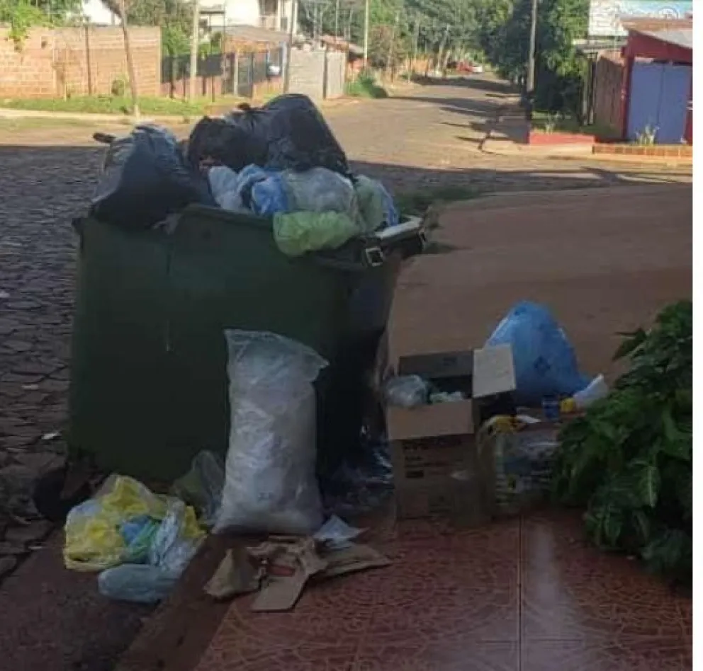 La municipalidad de Iguazú no realiza la recolección de residuos por falta de combustible