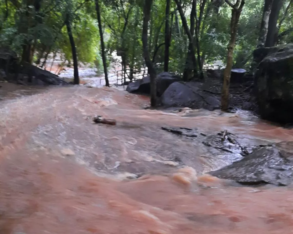 Tras las lluvias, aumentó el caudal de agua en Saltos 