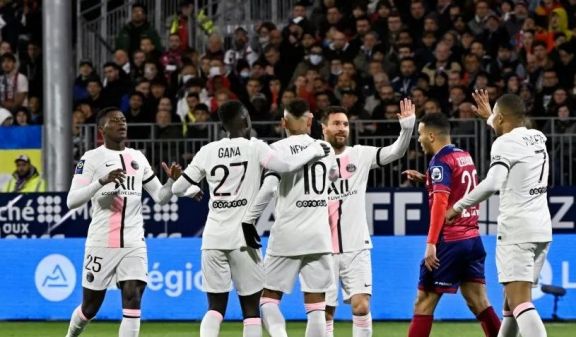Con Lio Messi encendido, PSG goleó 6 a 1 al Clermont