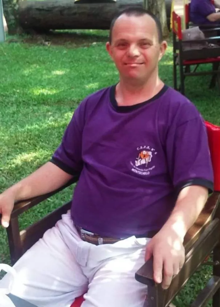 Falleció Luisito el hombre con síndrome de Down que vivía en el Hogar de Ancianos de Montecarlo